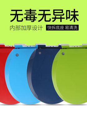 彩色马桶盖家用通用配件加厚坐便器盖板老式O型圆形坐圈坐厕所板