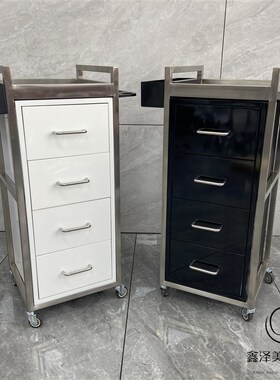 美发工具柜理髲店发廊专用多功能烫染工具车理髲柜子发型师收纳柜