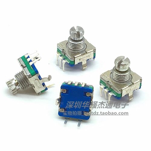 EC11带开关编码器家用电器控制DVD汽车音响设备20位20脉冲短柄轴