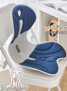 日本花瓣护腰坐垫NGT矫正坐姿靠背一体式久坐神器办公室腰托椅垫