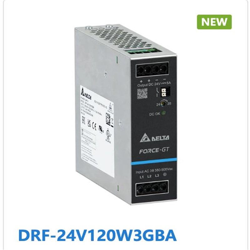 DRF-24V120W3GBA台达导轨开关电源24V5A120W原装直流导轨电源