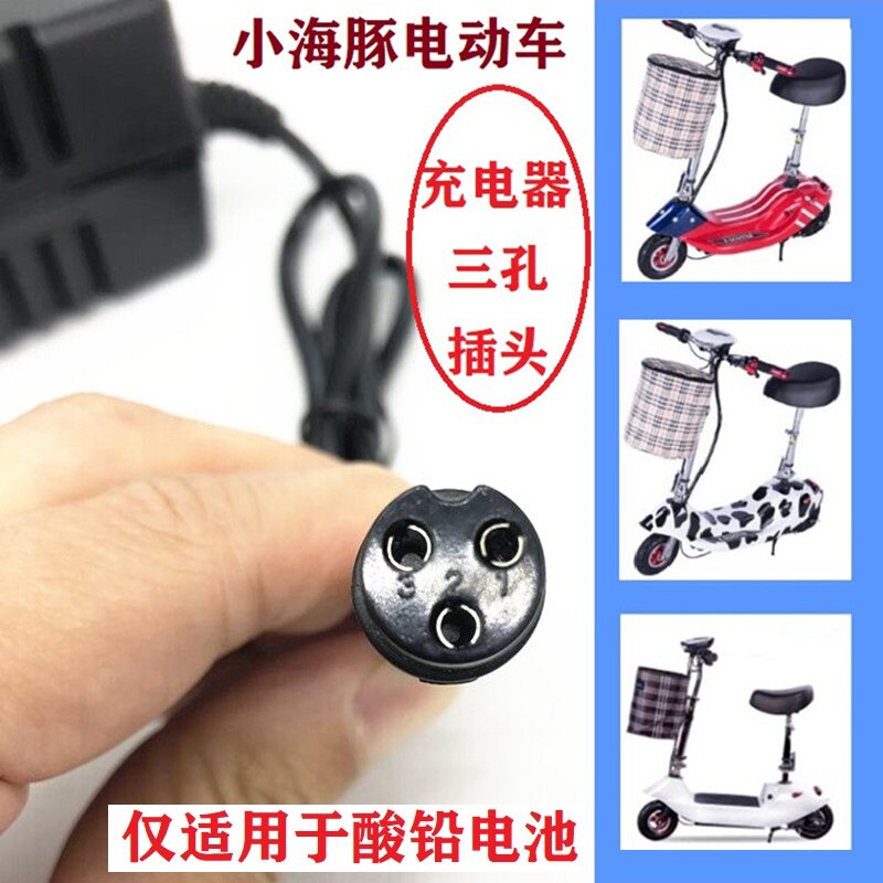 天能折叠小海豚滑你电动车24V电动车充电器