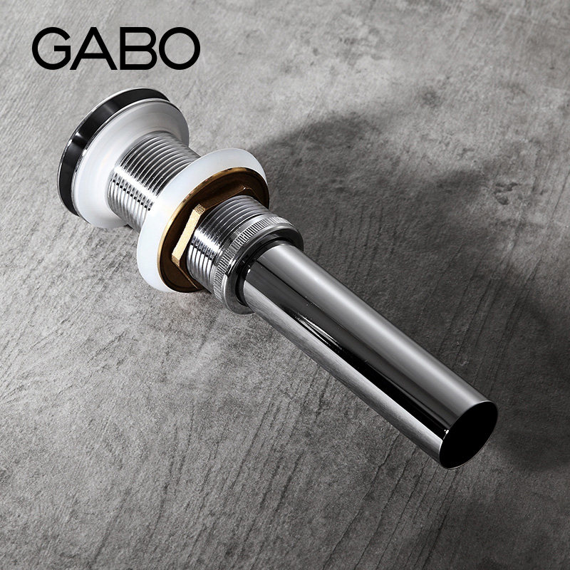 观博GABO卫浴家用面盆弹跳式下水器0脸盆去水器6带溢水口250洗不0