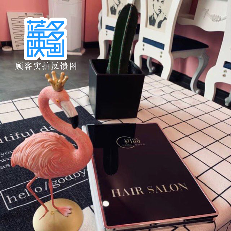 高端理髲店价目册定制作资深设计师美发沙龙个性画册格表消费指南