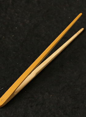 精品纯手工精磨天然十几年老玉竹茶夹精工竹雕竹夹子茶具零配件