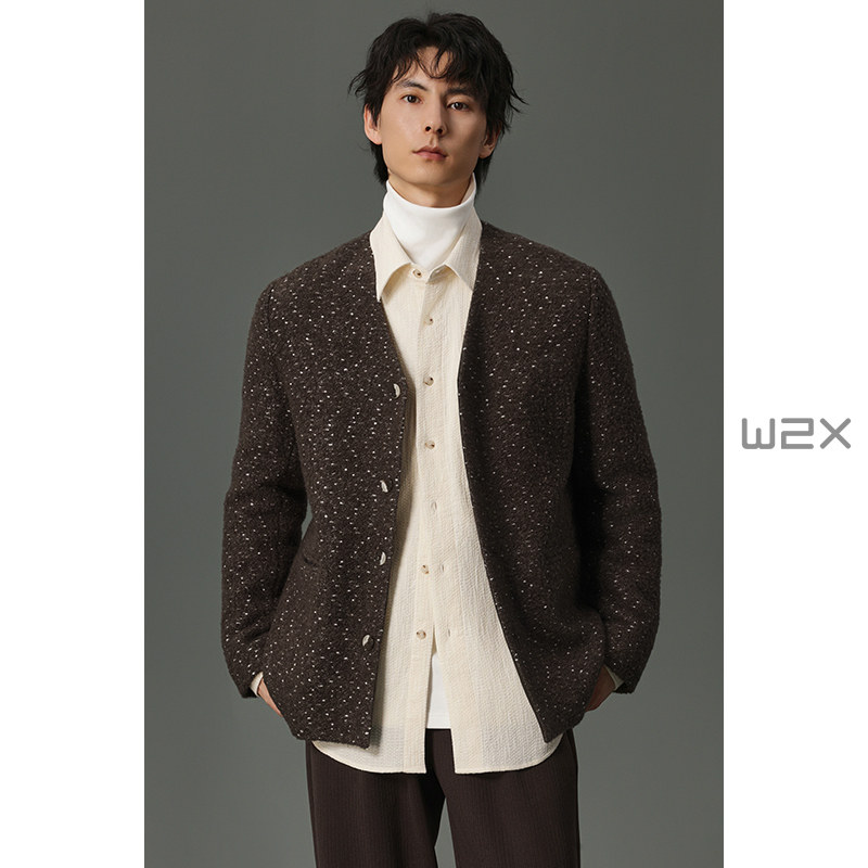 w2x2025秋冬季新款星空纹夹克