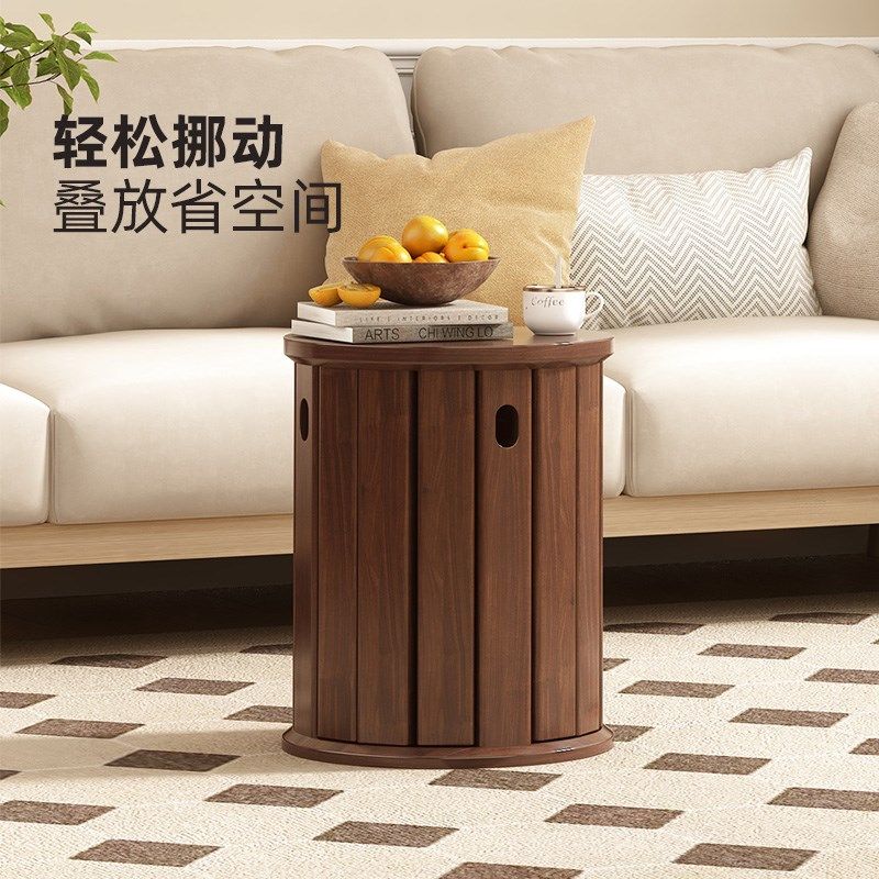 实木凳子可叠放家用方凳矮凳折叠椅子客厅茶几边几备用餐桌椅餐凳