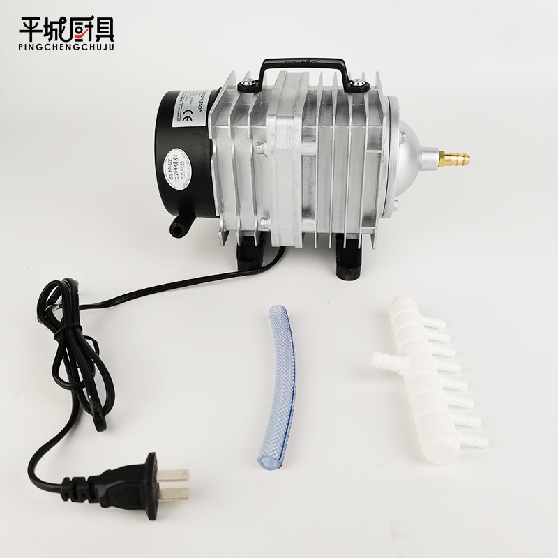 海利打增氧机小型家用养鱼缸卖鱼交流直流两用户外烤鸭打气泵充气
