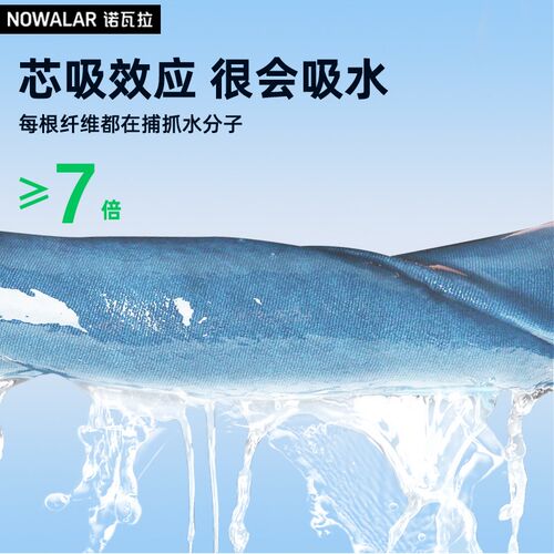 诺瓦拉洗车毛巾吸水无痕擦车布专用巾汽车内饰高级双面抹布不掉毛