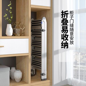 百佳宜阁楼梯家用梯子加厚铝合金室内多功能定制伸缩折叠便捷爬梯