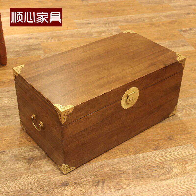 顺心雕花樟木箱大号衣箱婚嫁箱字画收藏可定制箱香樟木箱子家用