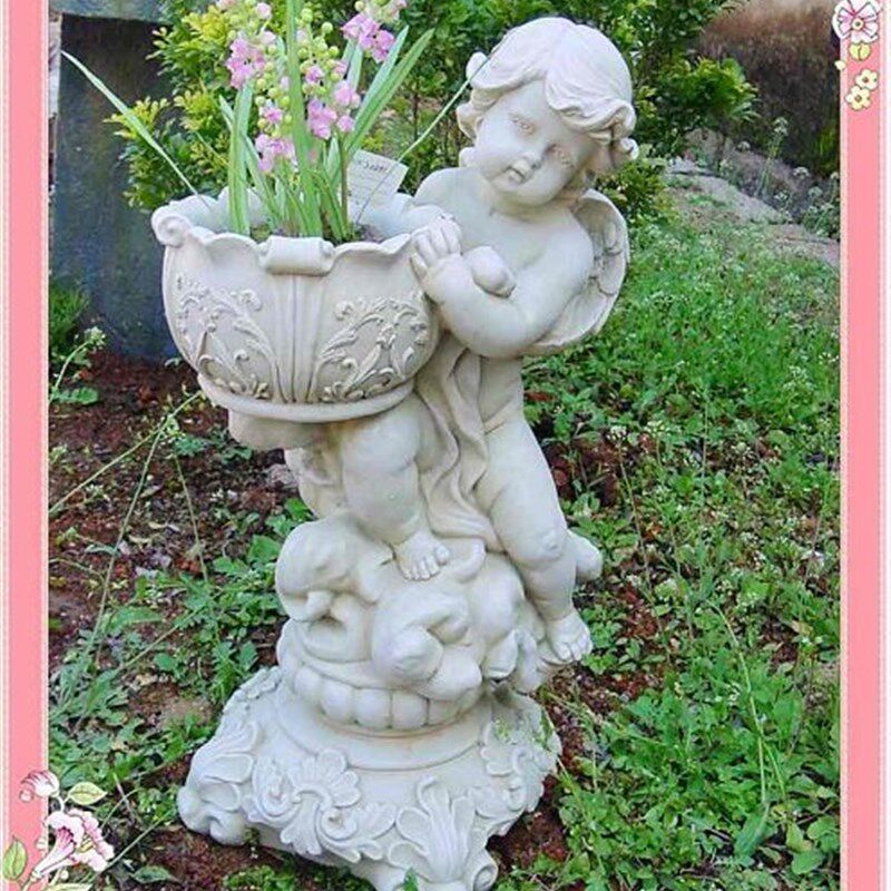 欧式绿植物复古摆设家居花园庭院摆件工艺品多肉艺术小花盆花瓶