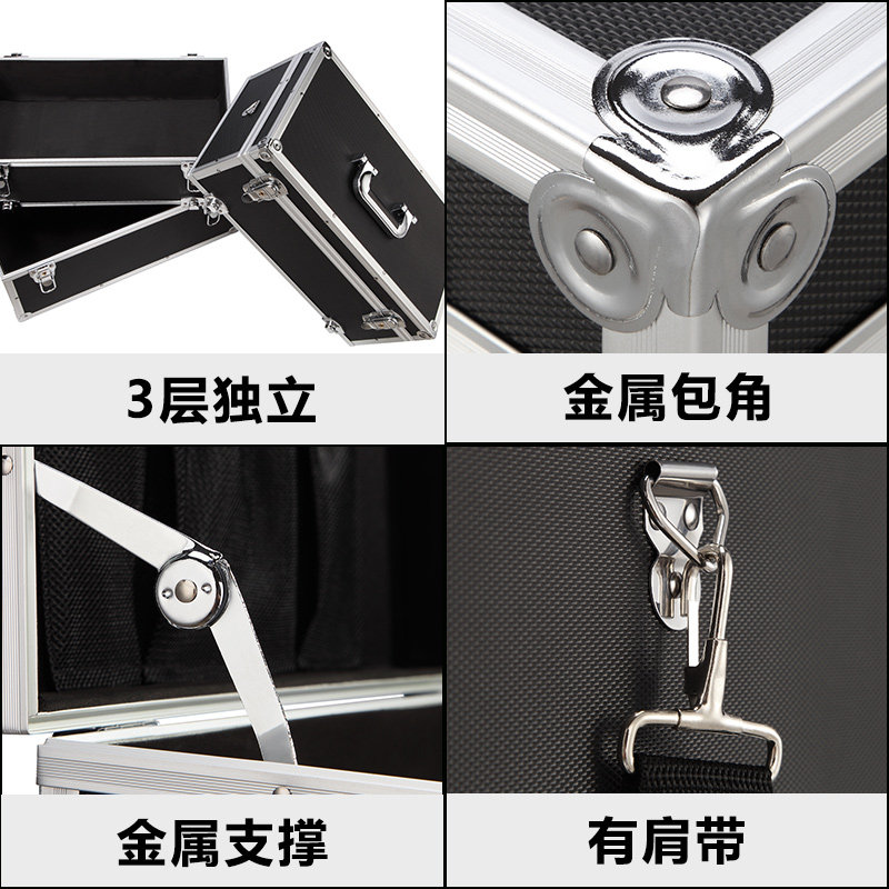 汽车后备箱储物箱车载整理箱子车内杂物箱三层多功能收纳箱带锁扣