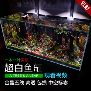 超白鱼缸 包邮 金晶超白 草缸 海水缸 造景缸一木一叶超白缸