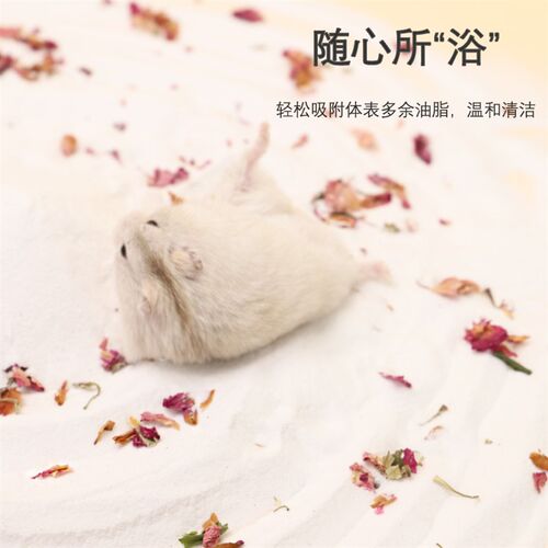 金丝熊小仓鼠浴沙杀菌除臭专用洗澡的沐浴盐粮食木屑尿沙套装用品