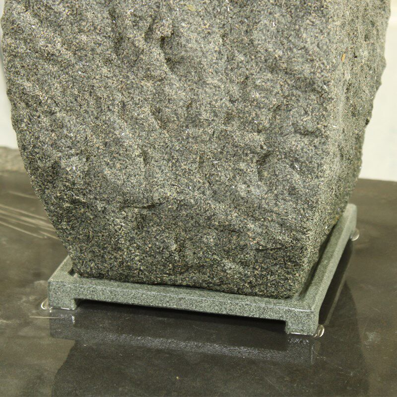 天然青石兰花盆20*20*20cm外径石头花盆内径16*16*17cm随形肌理面