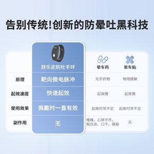 舒乐定防晕车手环晕船晕机手环晕车贴药成人儿童防吐醉酒旅游神器
