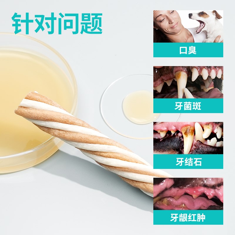 益和狗零食凝胶磨牙棒洁牙中小型犬零食除口臭成犬咬胶宠物洁齿骨