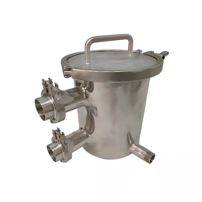 包邮304不锈钢磁性过滤器液体浆料高强磁力棒法兰管道除铁器定制