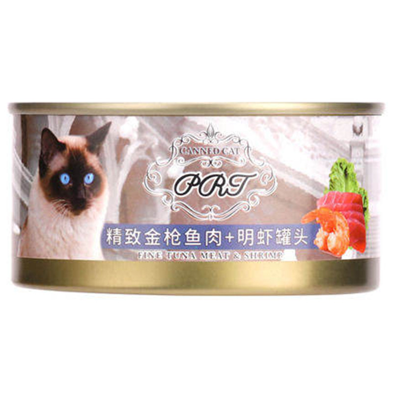 猫罐头170g*12罐明虾鸡肉金枪鱼猫零食猫咪湿粮整箱增肥营养主食