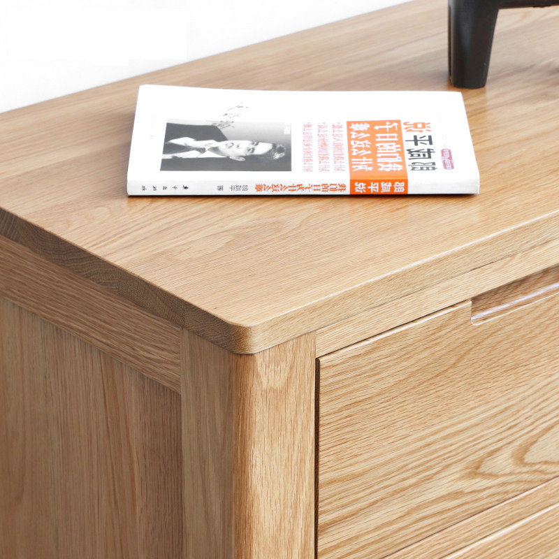 实木五斗柜六斗柜七斗柜橡木卧室整装电视柜简约原木抽屉储物柜子