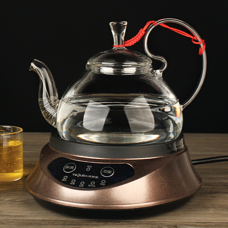 电热炉家用煮茶器玻璃小型煮茶壶保温恒温茶座迷你加热花茶泡茶壶