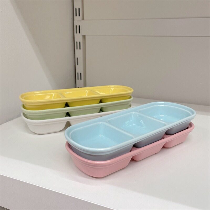蜜袋鼯专用喂食器飞鼠防溅多格喂食盆 饭盆用品仓鼠食盆陶瓷防翻