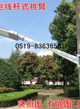 LEDl路灯小区路灯新农村吸墙电线杆抱箍灯防水防雷LED挑臂路灯杆