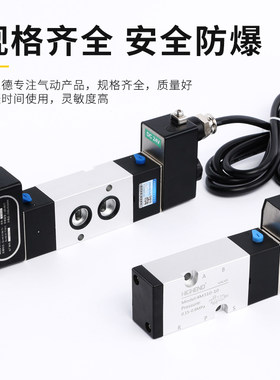 板式气动防爆电磁阀4M310-10/210-08贴面执行器阀门粉尘EXI/IIT4