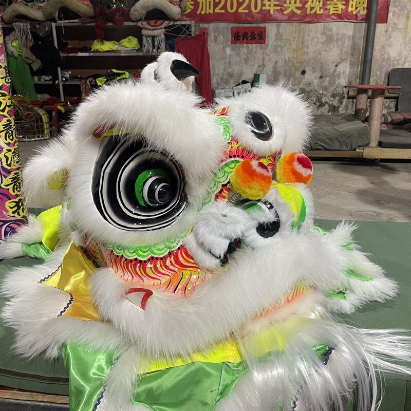广东醒狮舞狮头南狮刘备狮头佛装舞狮头龙狮表演用品传统手工狮头