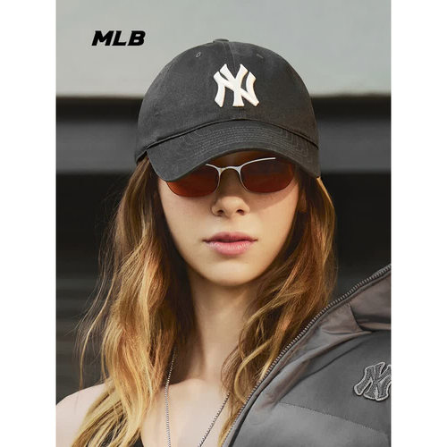 MLB男女LA情侣棒球帽软顶鸭舌帽