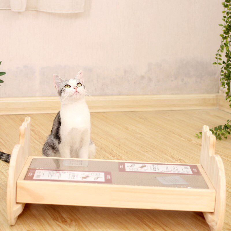 实木猫窝猫床四季通用宠物小型犬狗狗窝木质猫沙发狗床猫咪用品