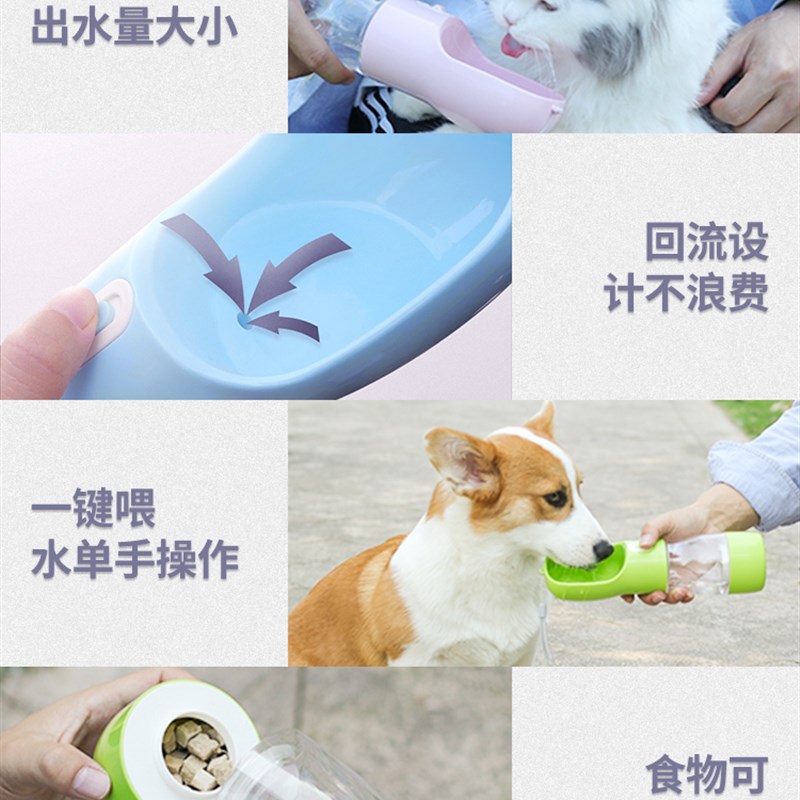 狗狗饮水器便携式水瓶喝水喂水户外遛狗水壶外出泰迪宠物随行水杯