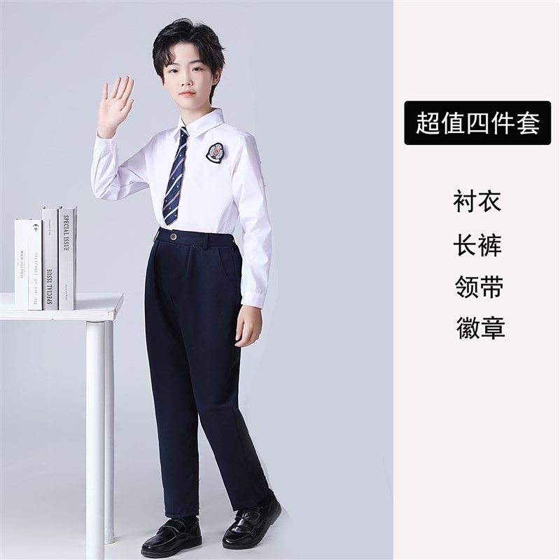 新款中小学生大合唱团演出六一儿童学院风毕业照升旗朗诵比赛礼服