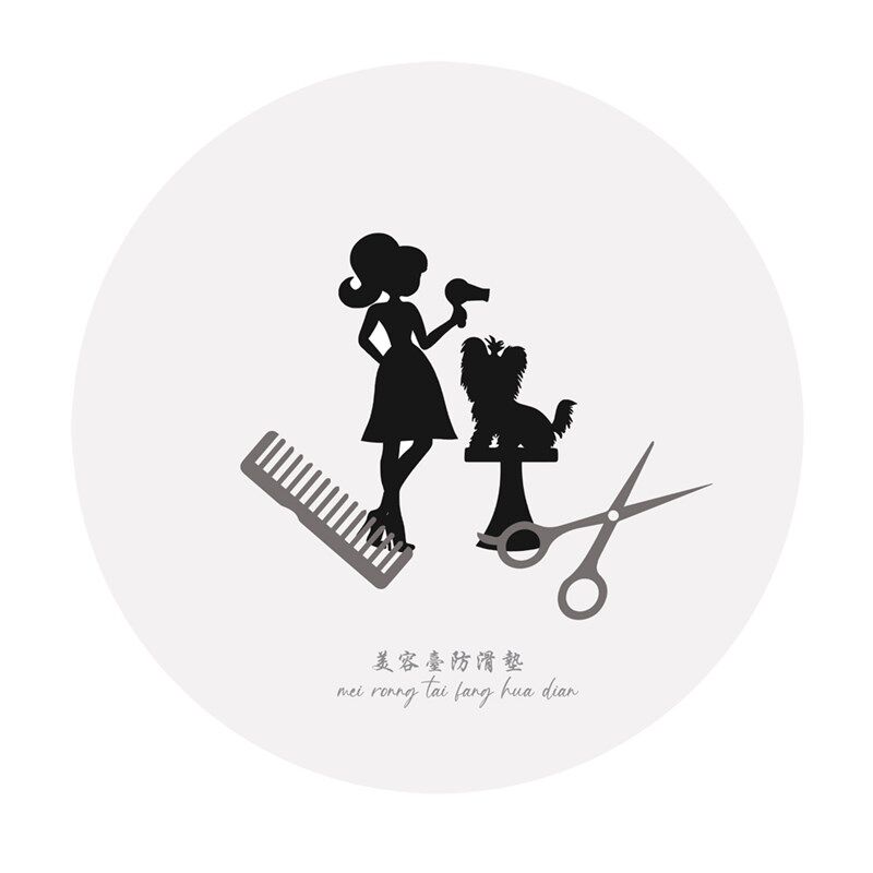 宠物美容台防滑垫宠物美容桌配件剪毛美容桌配件比赛垫子美容圆垫图片