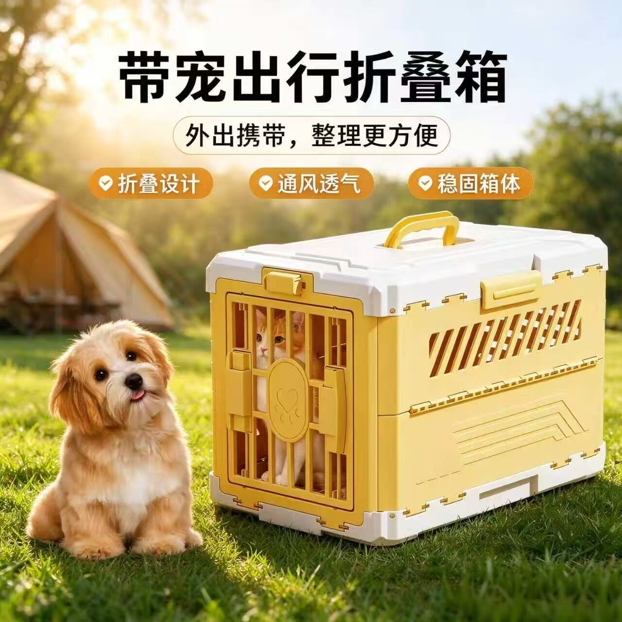 猫咪航空箱可折叠外出便携猫笼子狗狗小型犬车载狗笼专用宠物猫包
