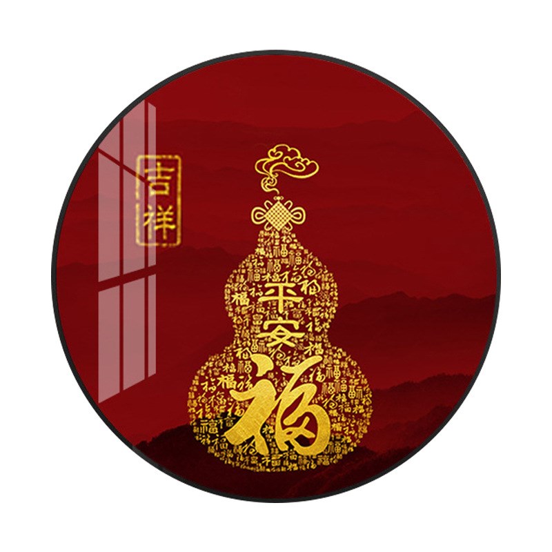 满绣珠绣十字绣全珠子绣葫芦平安福圆形客厅玄关福字串珠绣彩珠绣