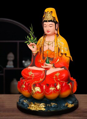 全堂佛观音菩萨佛像一整套娑婆三圣释迦摩尼佛地藏王大肚弥勒笑佛