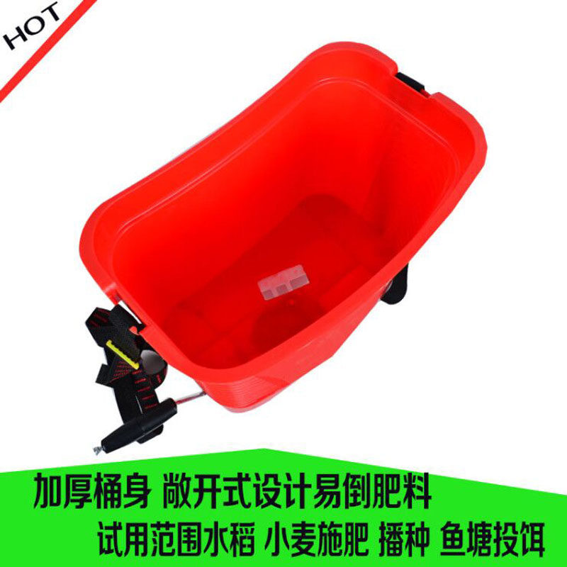 手摇式施肥器施肥机撒肥机鱼塘投饵机化肥机手动背负式手摇施肥器