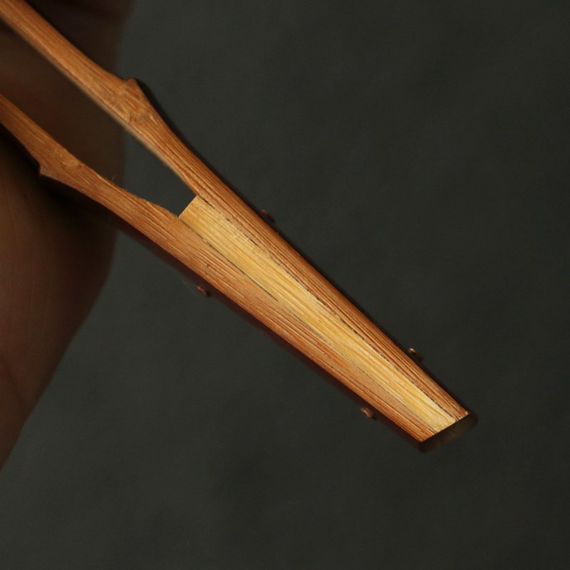 精品纯手工制作天然真宗广西老煤竹大茶夹竹制茶具茶道配件竹夹子