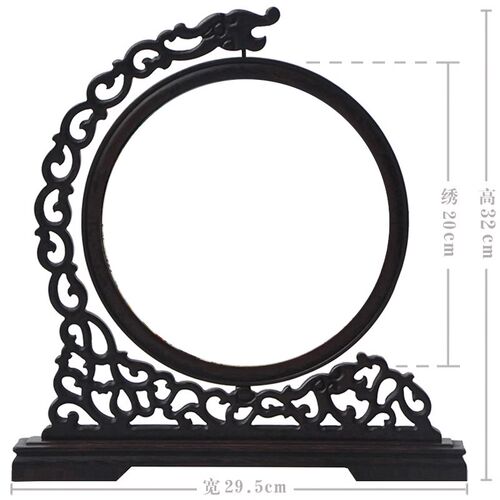 木质框架双面绣苏绣影楼相框剪纸摆件字麦秆画胎毛画镶嵌石头皮影