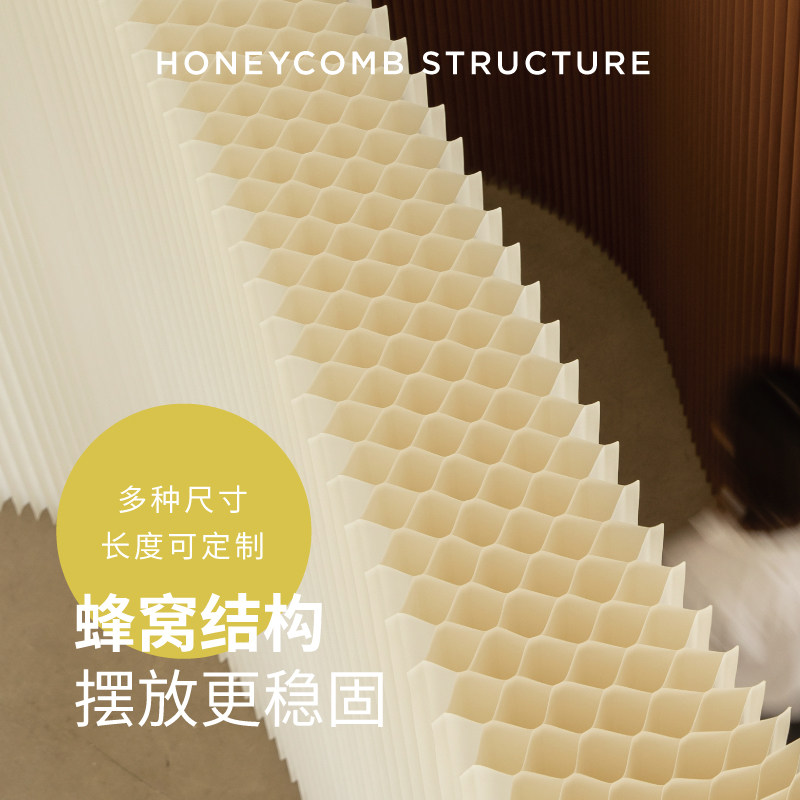折学家屏风隔断折叠墙板栅栏玄关客厅餐厅房间分隔神器可移动屏风