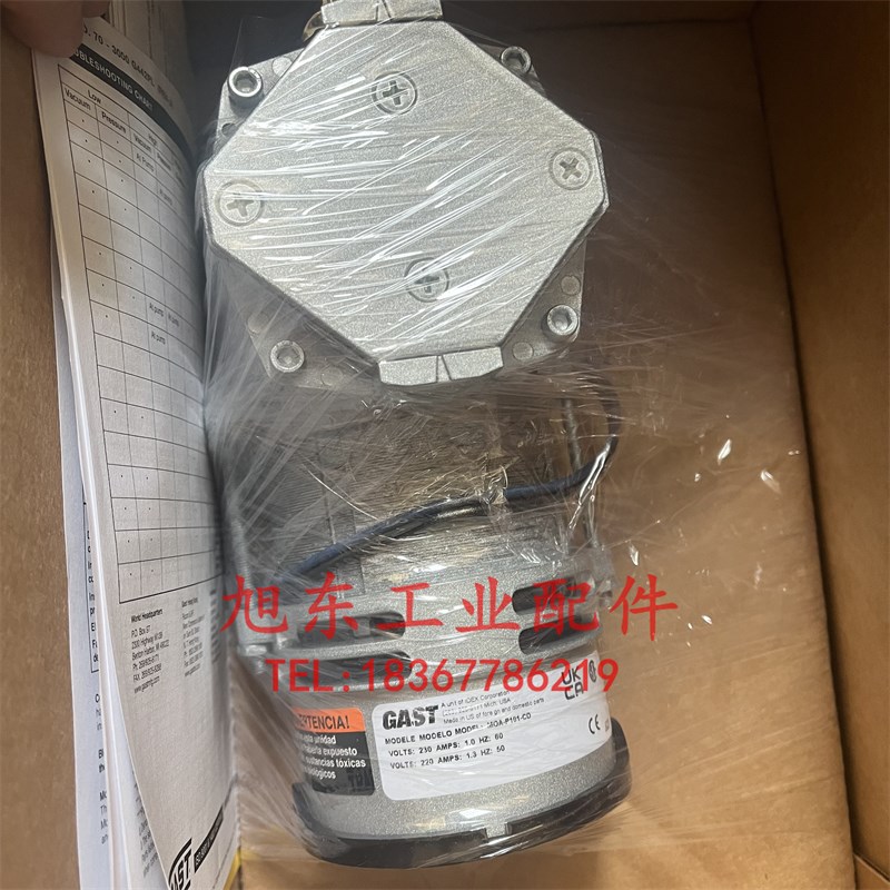 原装进口美国GAST嘉仕达MOA-P101-CD无油隔膜气泵真空泵采样泵