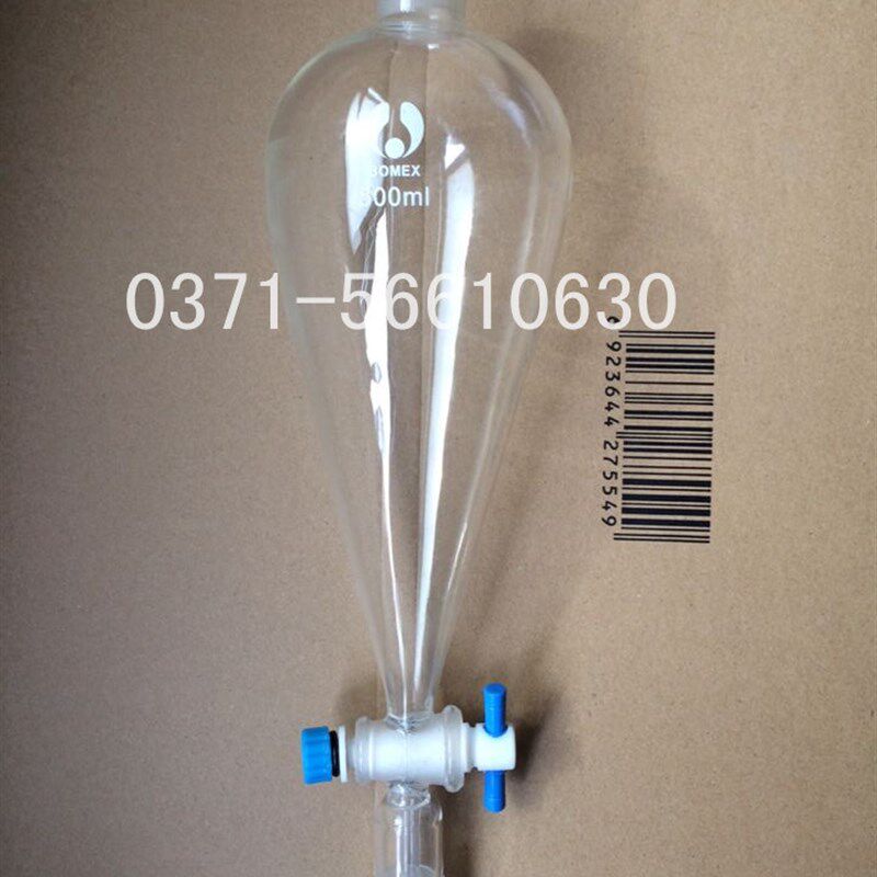 标准口2磨口梨形分液漏斗梨形滴液漏2四氟节门 斗50ml  4*2