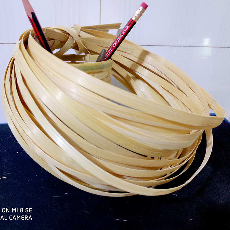 竹片竹条编材织料薄竹蔑婚竹丝毛竹片礼布置手工diy园艺花艺竹编