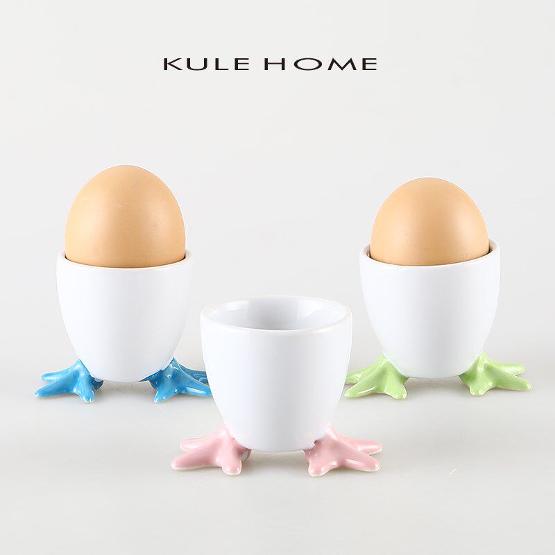 KULE HO蛋杯 鸡蛋托杯餐桌用蛋杯托陶瓷早餐放鸡M的E子座创意经典