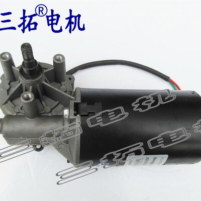 GW70105直流有刷蜗轮蜗杆减速电机 24V卷闸门电机马达 烧烤机