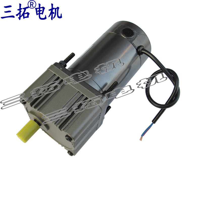12V 30W 50W 80W 转速 有刷直流齿轮减速电机马达 可调速电动机