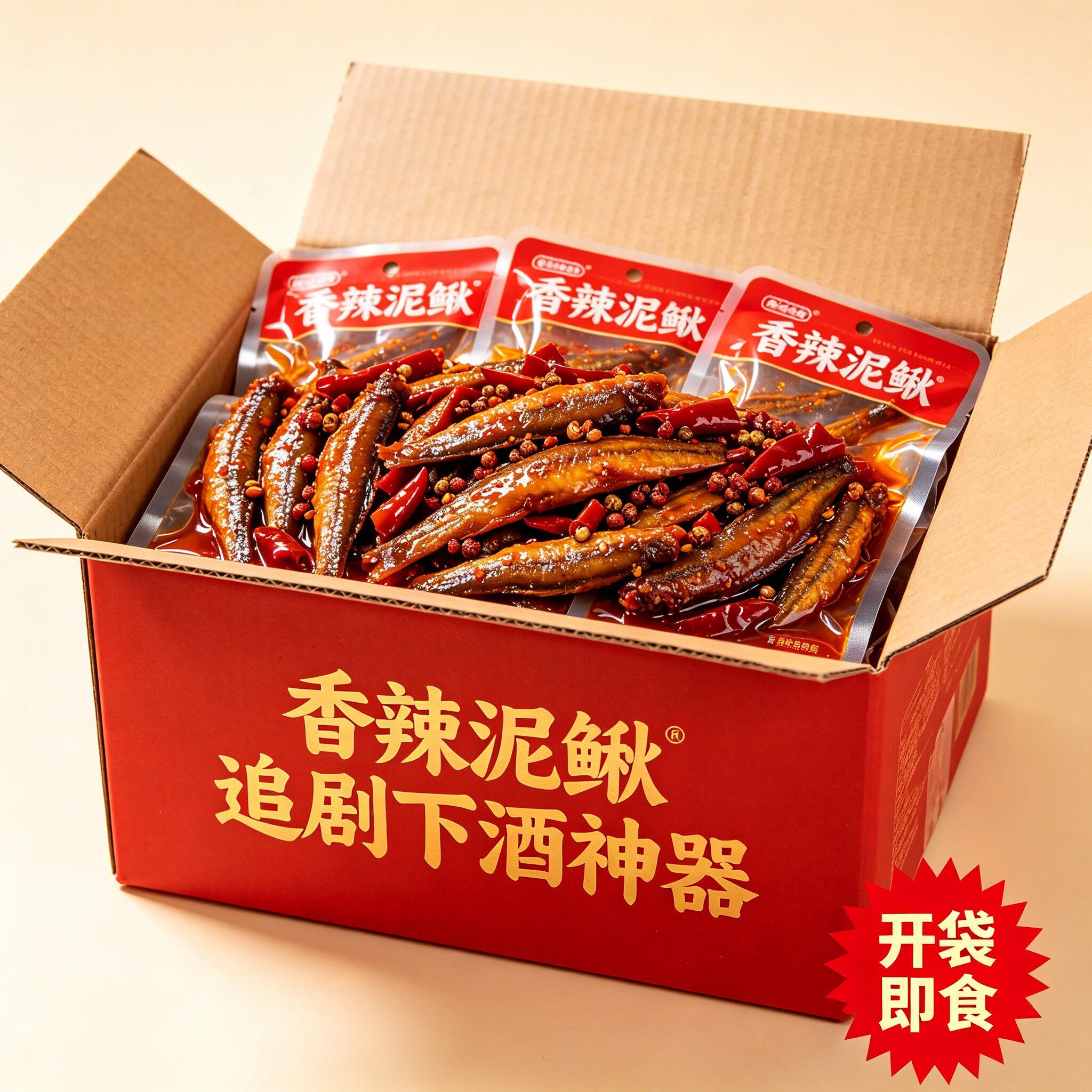 干煸香辣泥鳅即食下酒小菜下饭菜