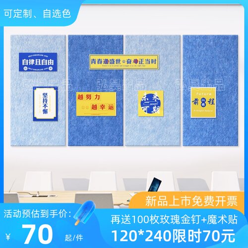 学校彩色毛毡墙贴留言幼板儿园作品展示软木板装片墙背景板照饰